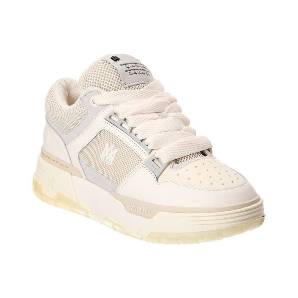 Amiri Leather & Mesh Sneaker, White
